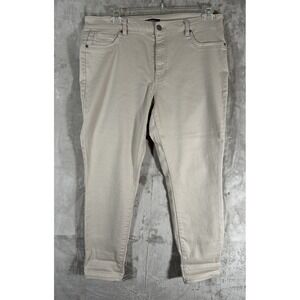 D. Jeans Pants  Womens Size 16 Beige Straight Casual